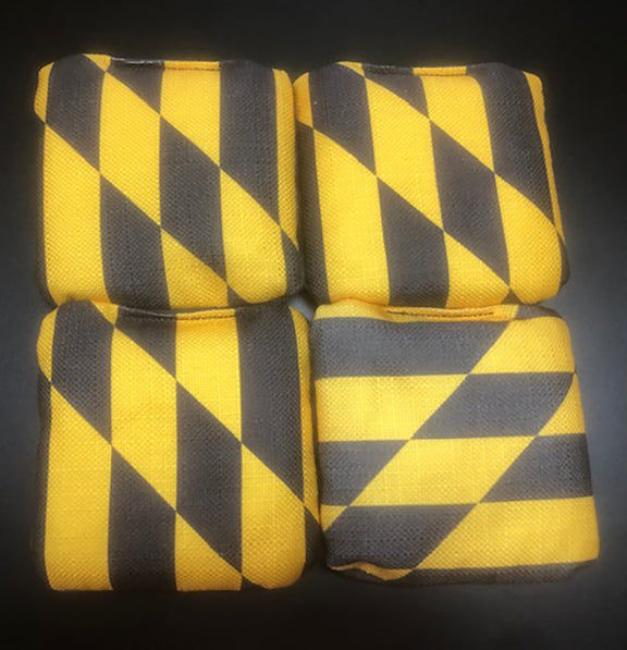 Maryland Flag Themed Cornhole Bags Set of 8