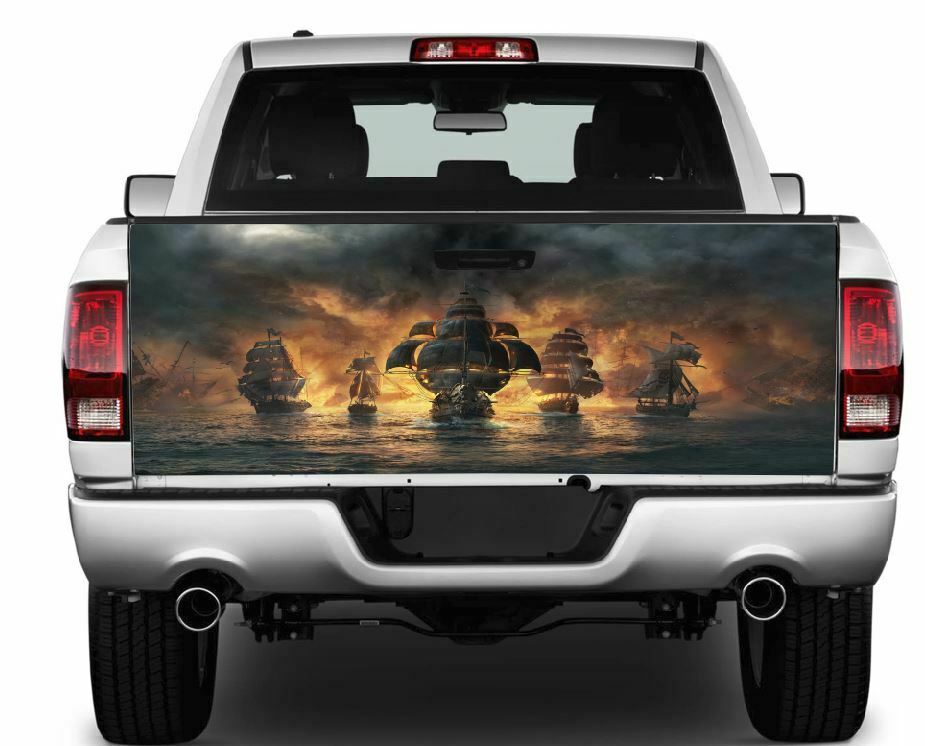 Pirate Ship Armada Tailgate Wrap Vinyl Graphic Decal Sticker