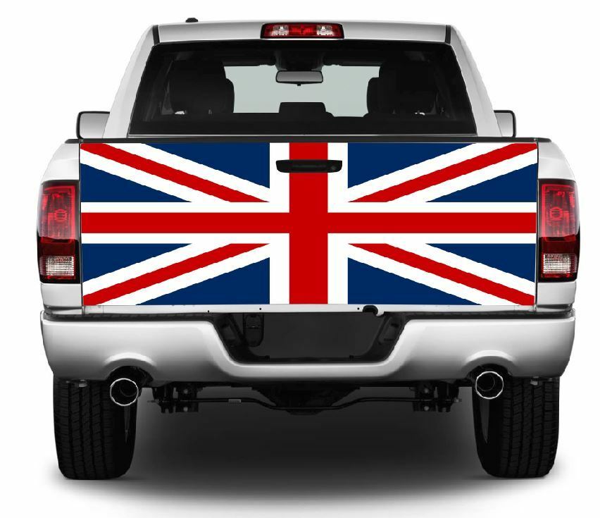 Union Jack Truck Tailgate Wrap Vinyl Graphic Decal Sticker