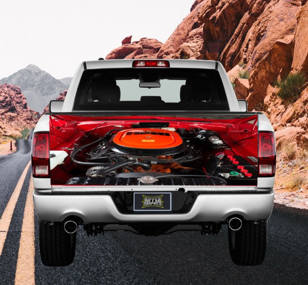 426 Hemi Engine Tailgate Wrap Vinyl Graphic Decal Sticker