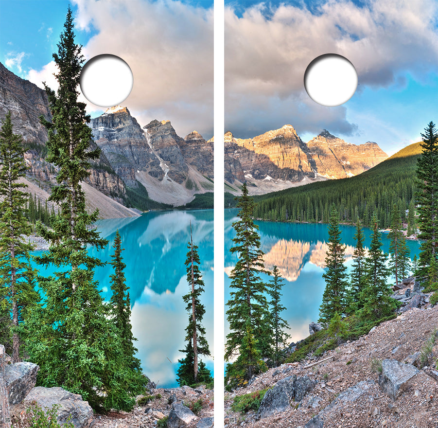 Wilderness Backdrop Conhole Board Skin Wraps FREE LAMINATE