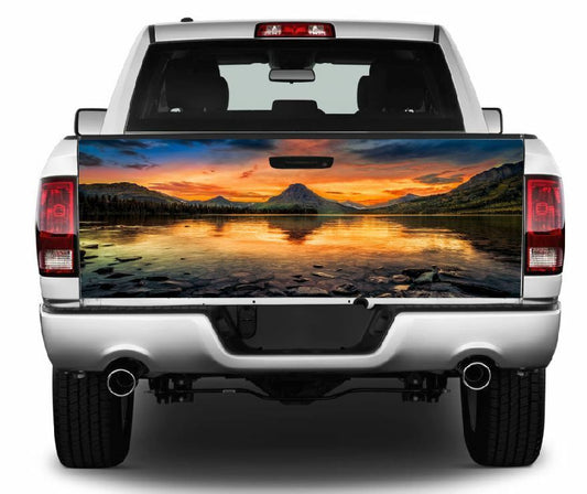 Sunset Truck Tailgate Wrap Vinyl Graphic Decal Sticker