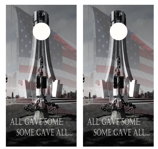 All Gave Some, Some Gave All Cornhole Wood Board Skin Wrap