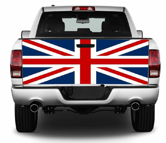 Union Jack Truck Tailgate Wrap Vinyl Graphic Decal Sticker