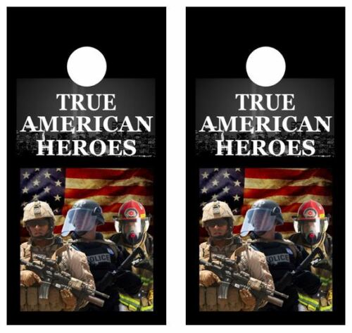 True American Heroes Cornhole Wood Board Skin Wrap