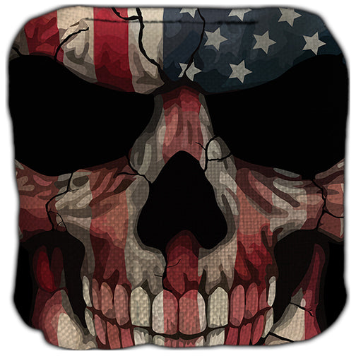 American Flag Skull Cornhole Bags Set of 4