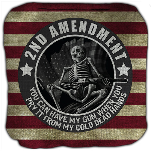 2nd Amendment Cold Dead Hands Cornhole Bags Set of 4