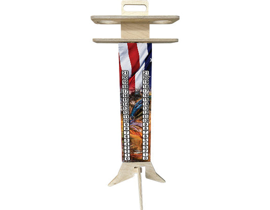 Bass Flag Score Keeper 1/2" Baltic Birch UV Direct Printed Double Sided