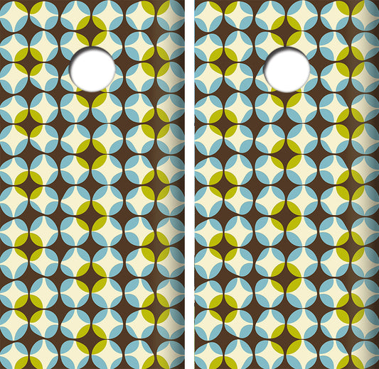 70's Retro Design Cornhole Wrap Decal with Free Laminate Included