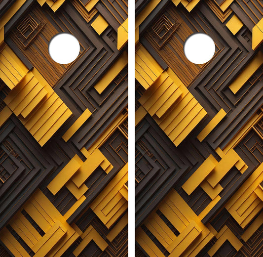 Wood Design Cornhole Wood Board Skin Wrap