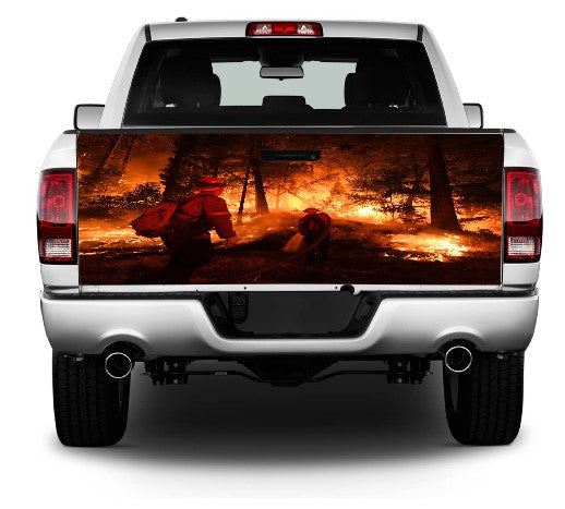 Wild fire Firefighter Wrap Vinyl Graphic Decal Sticker