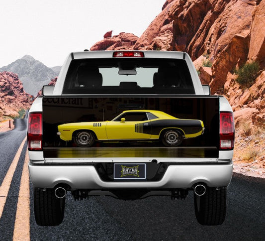 1970 Hemi Cuda Tailgate Wrap Vinyl Graphic Decal Sticker