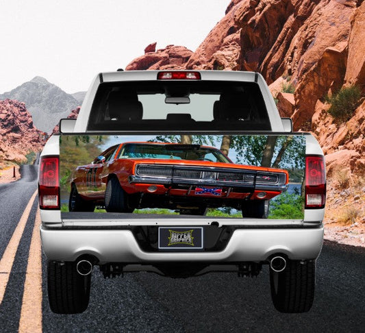 General Lee Charger Tailgate Wrap Vinyl Graphic Decal Sticker