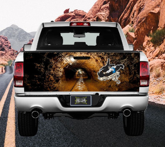 West Virginia Coal Miner Tailgate Wrap Vinyl Graphic Decal Sticker